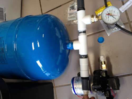 AeroTable Pressure tank and valves